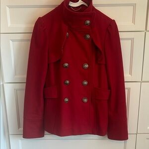Guess Red Coat with Gold Buttons